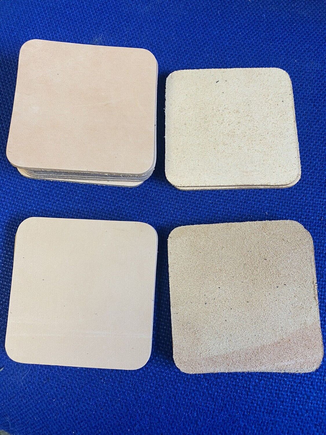Leather Coasters - Nat Veg - Round or Square 90mm (3.1/2